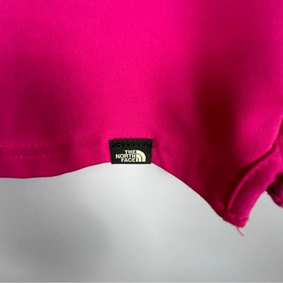 The North Face Floral Pink Vapor Wick Short Sleeve Henley Top Large - Picture 10 of 13